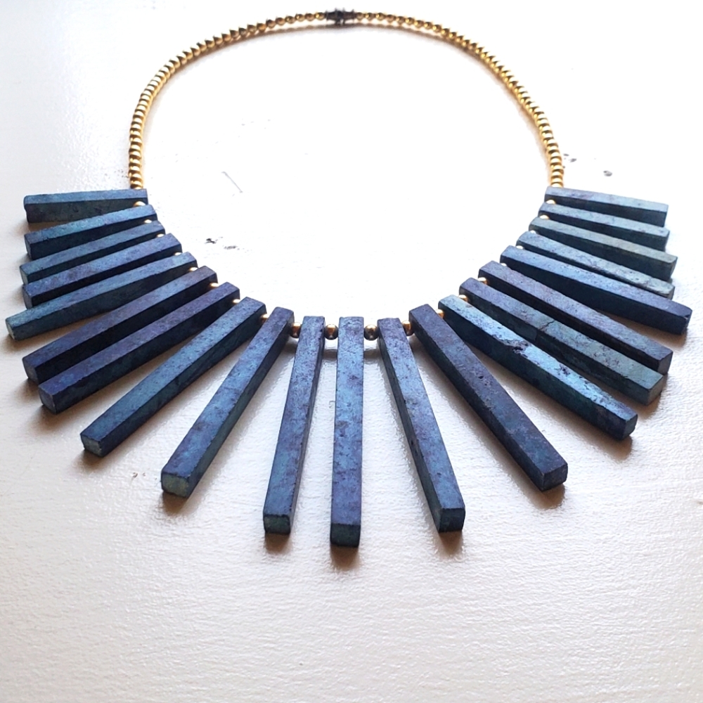 Vintage Stone Statement Necklace - image 5